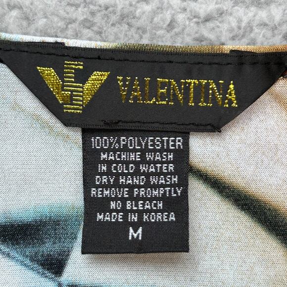 Valentina Blouse Pullover Geometric and Animal Shapes Size Medium 3/4 Sleeve - Picture 3 of 9